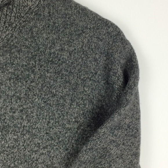 Hudson North Sweater Mens Small Wool Blend Shawl Collar Long Sleeve Grey Outdoor - Picture 4 of 16